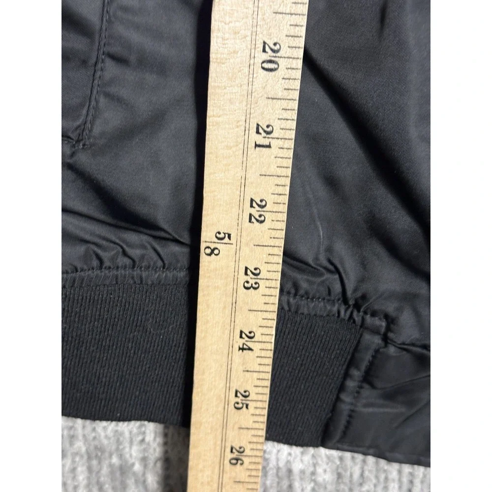 Levi's Men's Black Nylon Bomber Jacket Size L Full Zip Flight